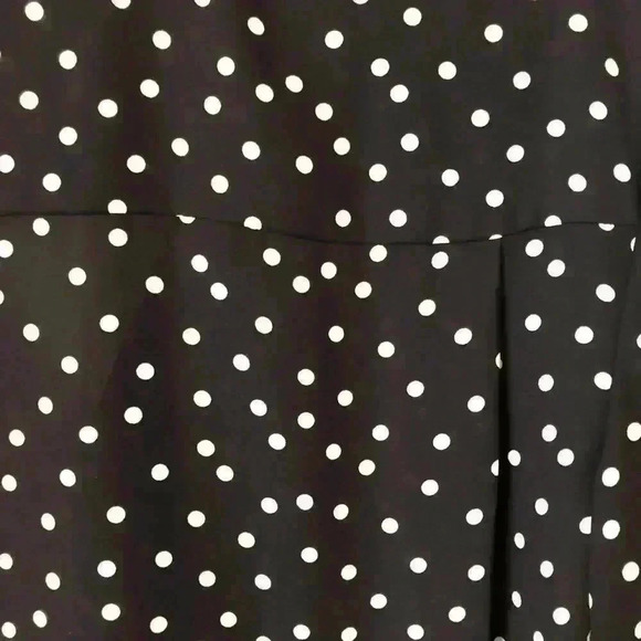 Tommy Hilfiger Button Down Polka Dot Printed Polyester Shirt Blouse Size M - Picture 6 of 7